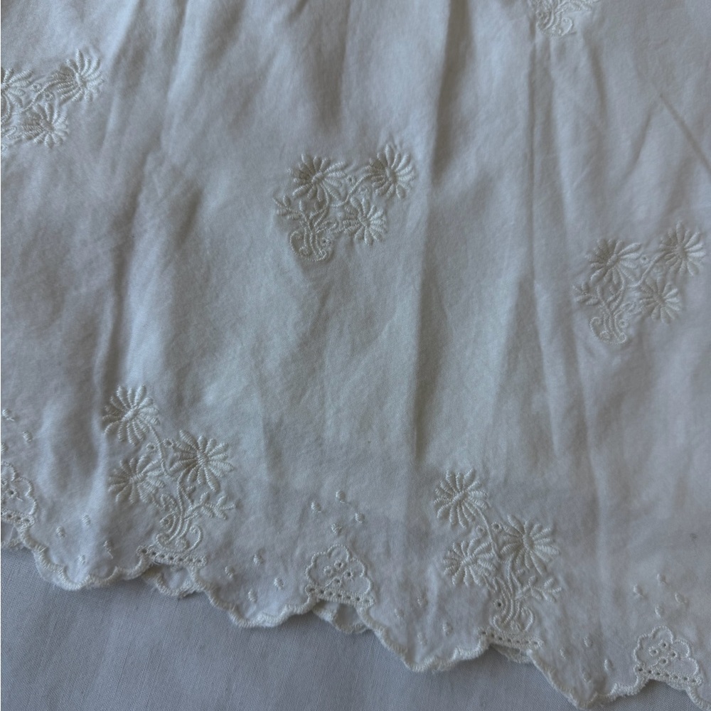 Posse Small Dahlia Embroidered Blouse in Vintage White - Picture 9 of 11